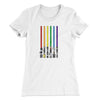 Lightsaber Color Rainbow Women's T-Shirt White | Funny Shirt from Famous In Real Life