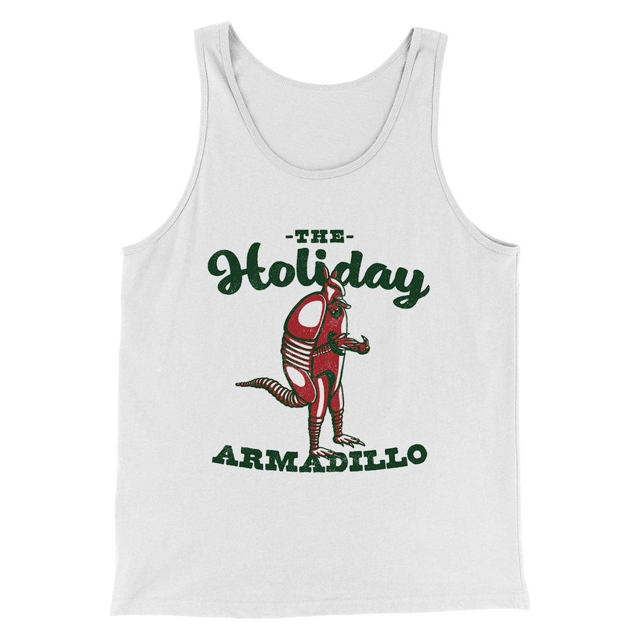 The Holiday Armadillo Men/Unisex Tank Top | Funny Shirt from Famous In Real Life