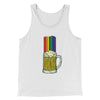 Beer Rainbow Men/Unisex Tank Top White | Funny Shirt from Famous In Real Life