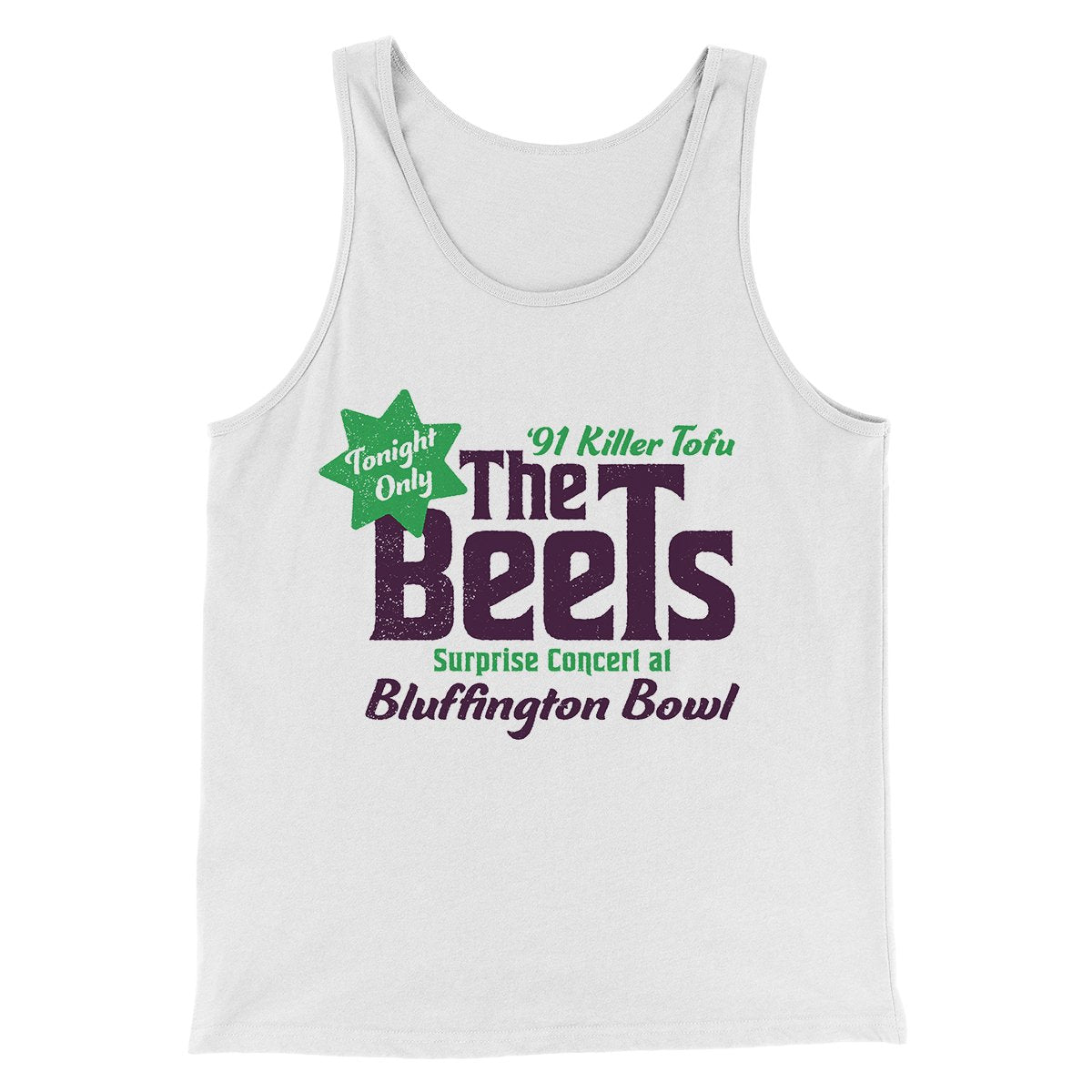 The Beets Men/Unisex Tank Top White | Funny Shirt from Famous In Real Life