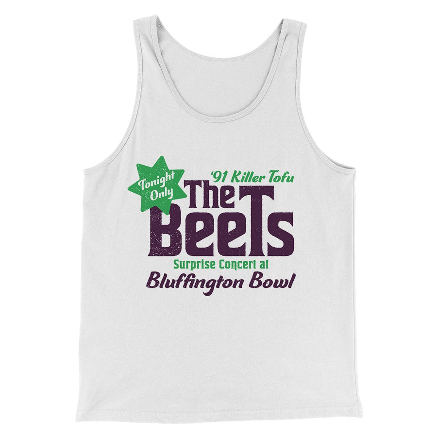 The Beets Men/Unisex Tank Top White | Funny Shirt from Famous In Real Life