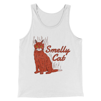 Smelly Cat Men/Unisex Tank Top White | Funny Shirt from Famous In Real Life