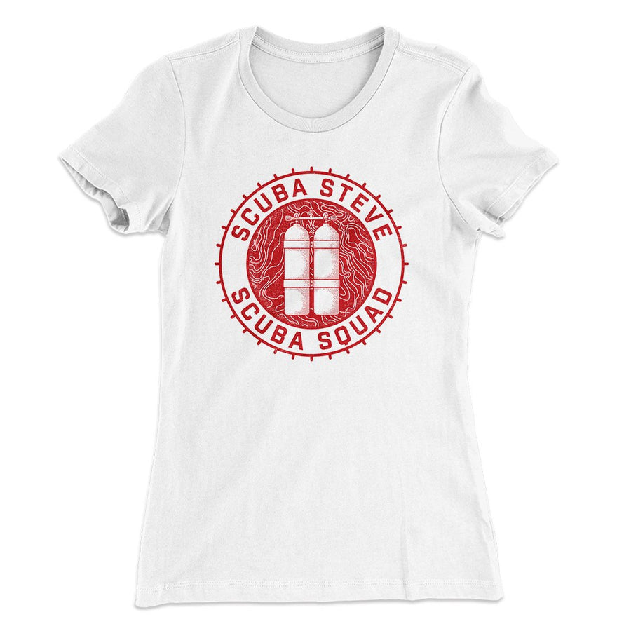 Scuba Steve Scuba Squad Women's T-Shirt White | Funny Shirt from Famous In Real Life