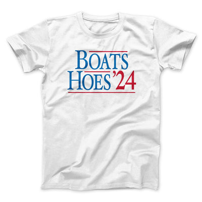 Boats and Hoes 2024 Funny Movie Men/Unisex T-Shirt White | Funny Shirt from Famous In Real Life