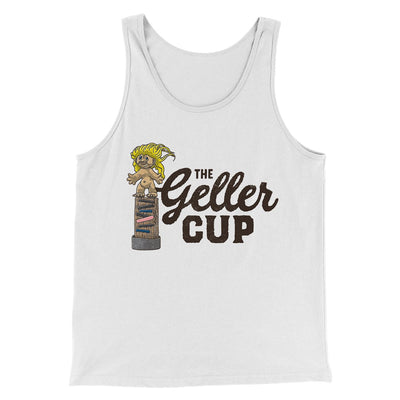 The Geller Cup Men/Unisex Tank Top White | Funny Shirt from Famous In Real Life