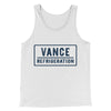 Vance Refrigeration Men/Unisex Tank Top White | Funny Shirt from Famous In Real Life