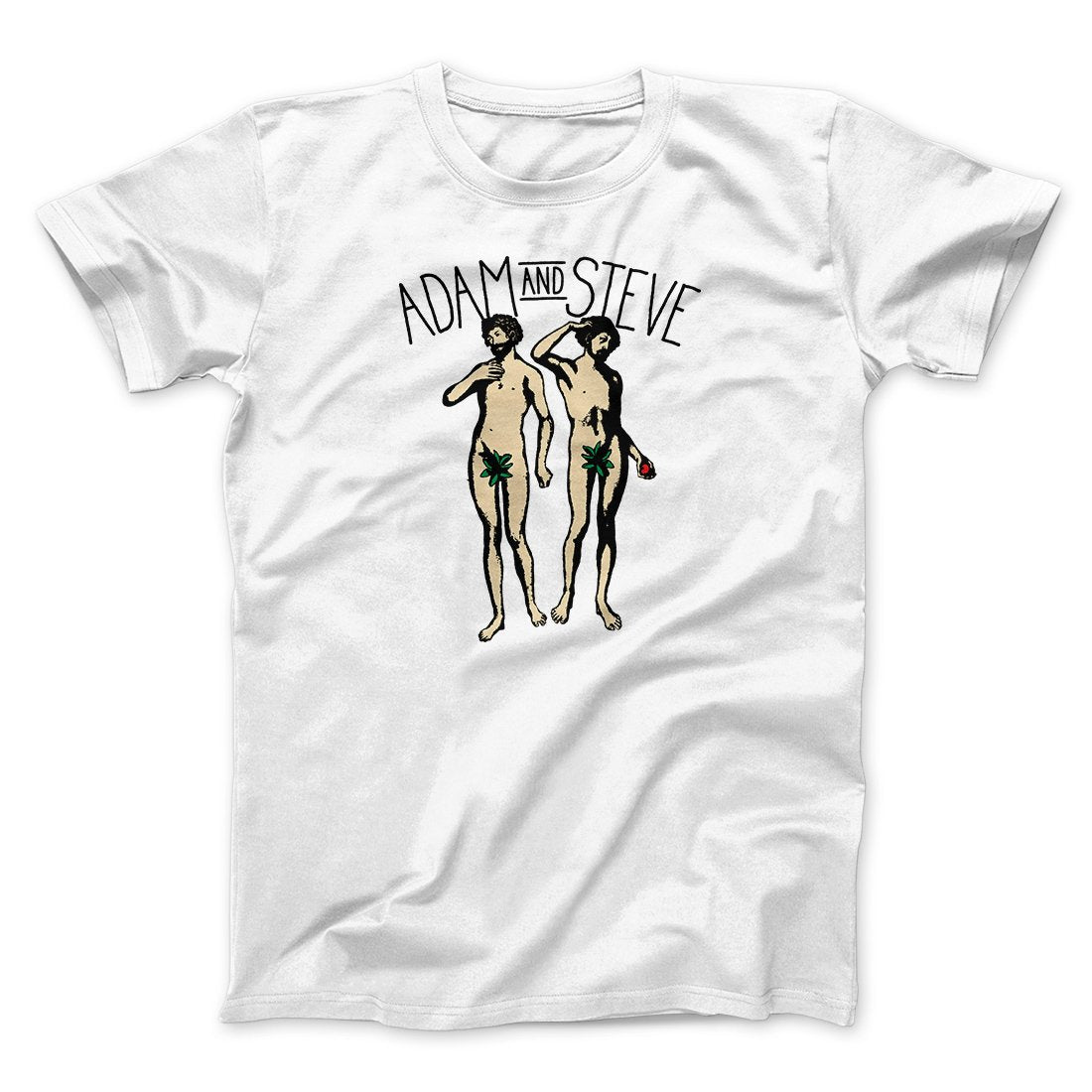 Adam and Steve Men/Unisex T-Shirt | Funny Shirt from Famous In Real Life