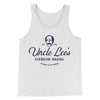 Uncle Leo's Eyebrow Waxing Men/Unisex Tank Top White | Funny Shirt from Famous In Real Life