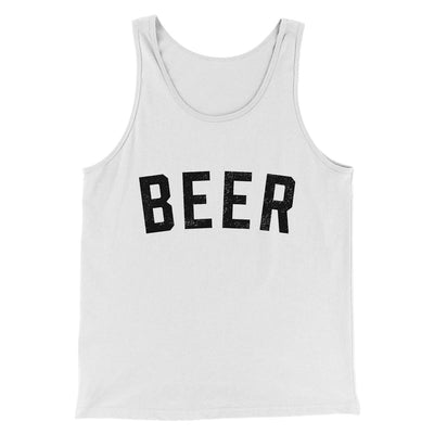 Beer Men/Unisex Tank Top White | Funny Shirt from Famous In Real Life