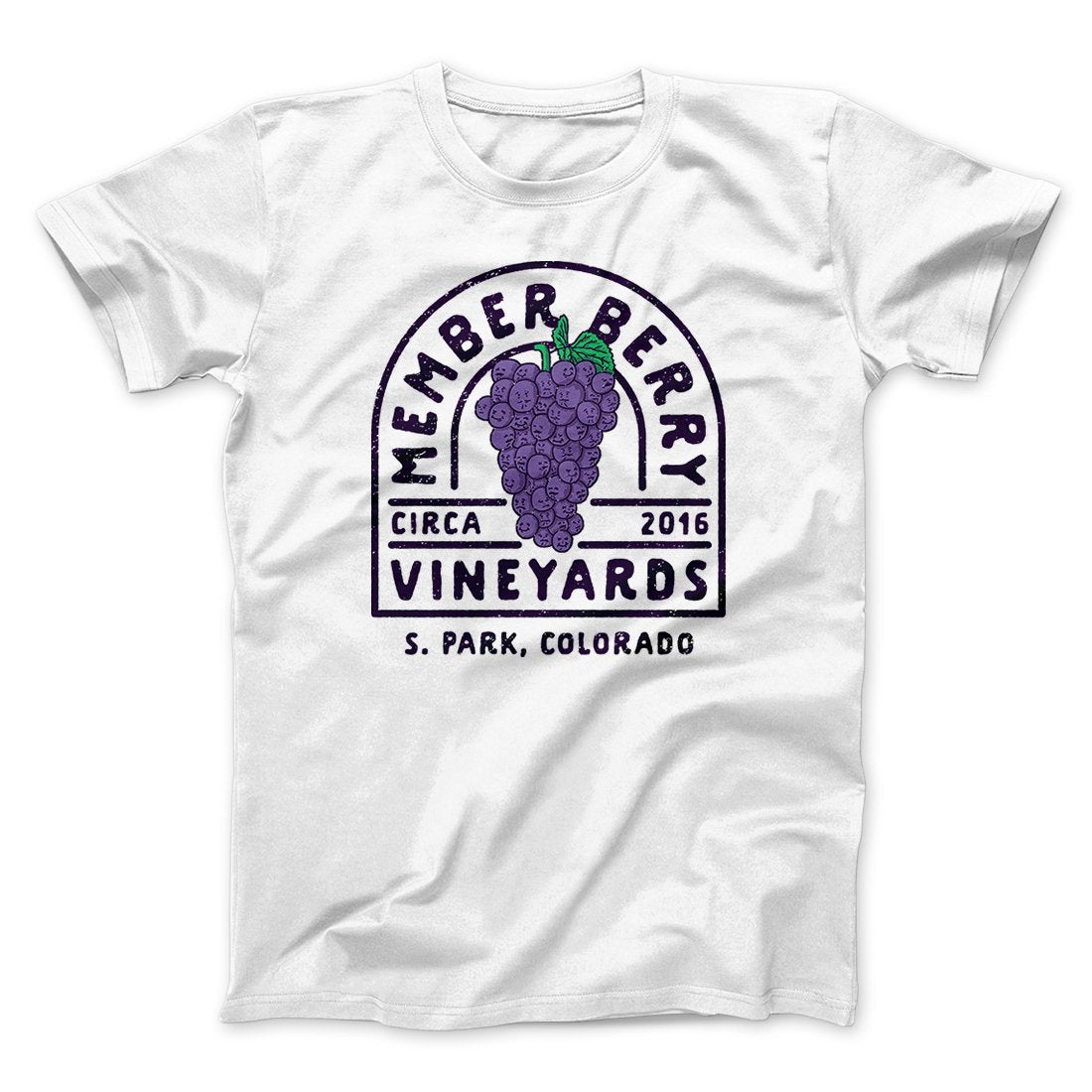 Member Berry Vineyards Men/Unisex T-Shirt White | Funny Shirt from Famous In Real Life