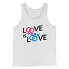 Love is Love Men/Unisex Tank Top White | Funny Shirt from Famous In Real Life