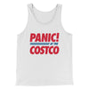 Panic! At The Costco Men/Unisex Tank Top White | Funny Shirt from Famous In Real Life