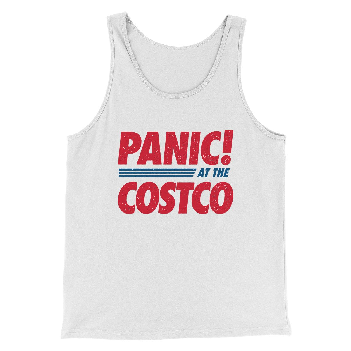 Panic! At The Costco Men/Unisex Tank Top | Funny Shirt from Famous In Real Life