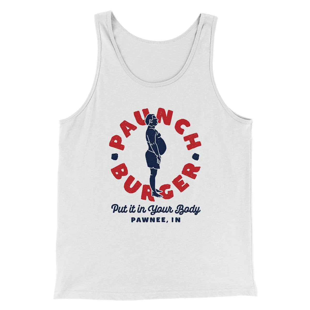 Paunch Burger Men/Unisex Tank Top | Funny Shirt from Famous In Real Life