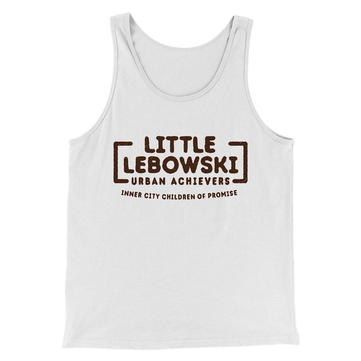 Little Lebowski Urban Achievers Funny Movie Men/Unisex Tank Top White | Funny Shirt from Famous In Real Life