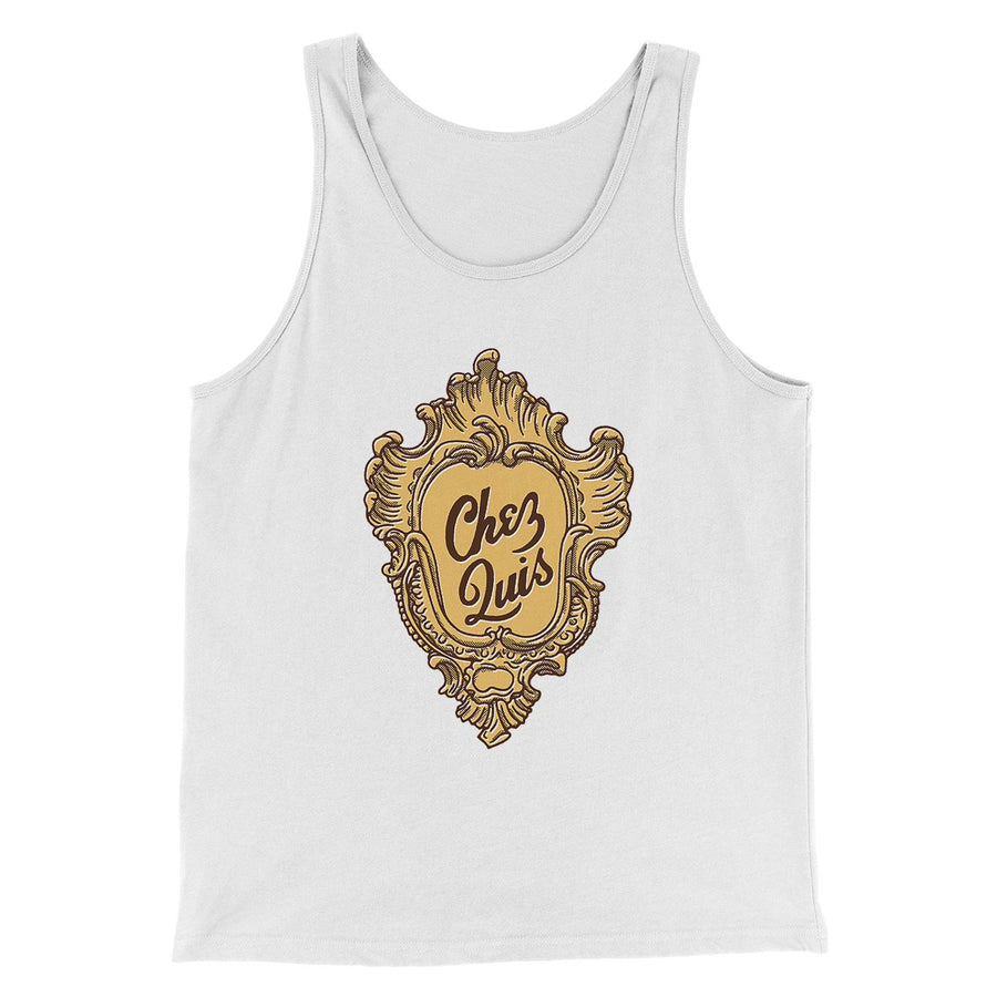 Chez Quis Funny Movie Men/Unisex Tank Top White | Funny Shirt from Famous In Real Life
