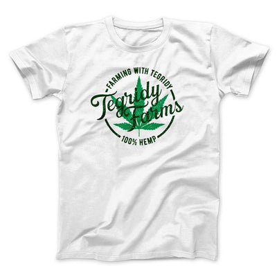 Tegridy Farms Men/Unisex T-Shirt White | Funny Shirt from Famous In Real Life