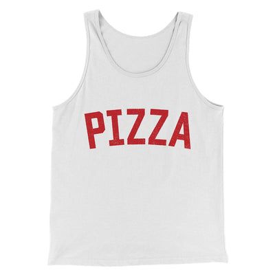 Pizza Men/Unisex Tank Top White | Funny Shirt from Famous In Real Life