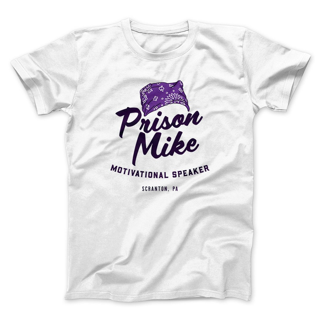 Prison Mike Men/Unisex T-Shirt White | Funny Shirt from Famous In Real Life