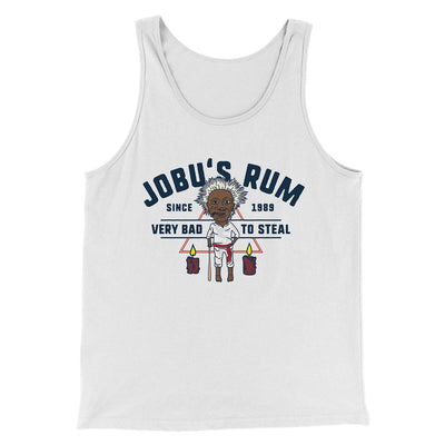 Jobu's Rum Men/Unisex Tank Top White | Funny Shirt from Famous In Real Life