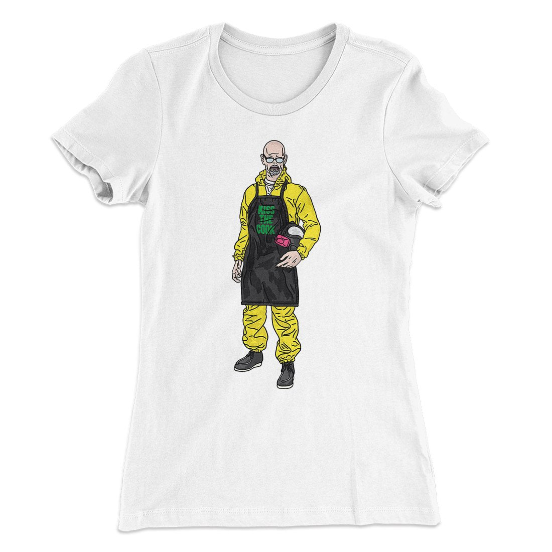 Kiss The Cook Women's T-Shirt White | Funny Shirt from Famous In Real Life