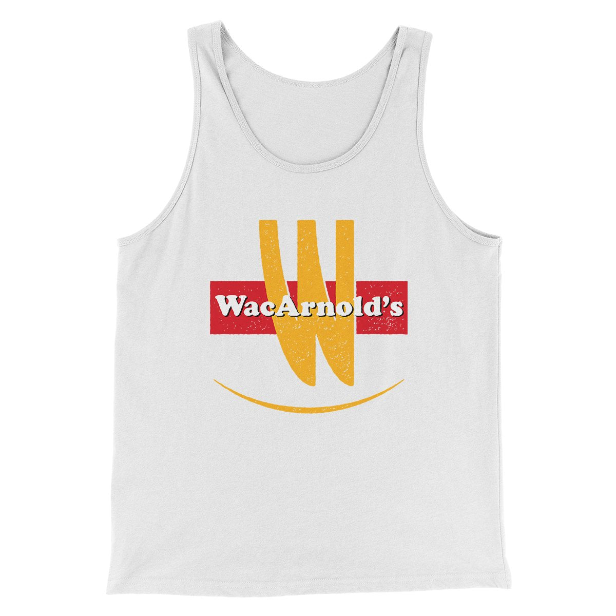 WacArnold's Men/Unisex Tank Top White | Funny Shirt from Famous In Real Life