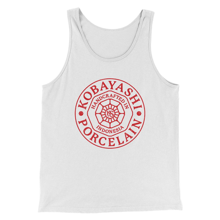 Kobayashi Porcelain Funny Movie Men/Unisex Tank Top White | Funny Shirt from Famous In Real Life
