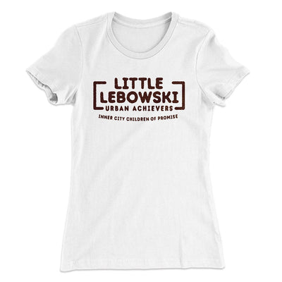 Little Lebowski Urban Achievers Women's T-Shirt White | Funny Shirt from Famous In Real Life