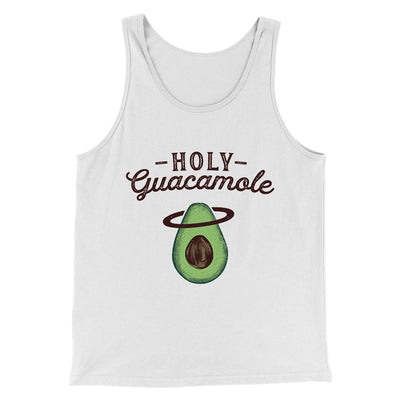 Holy Guacamole Men/Unisex Tank Top White | Funny Shirt from Famous In Real Life
