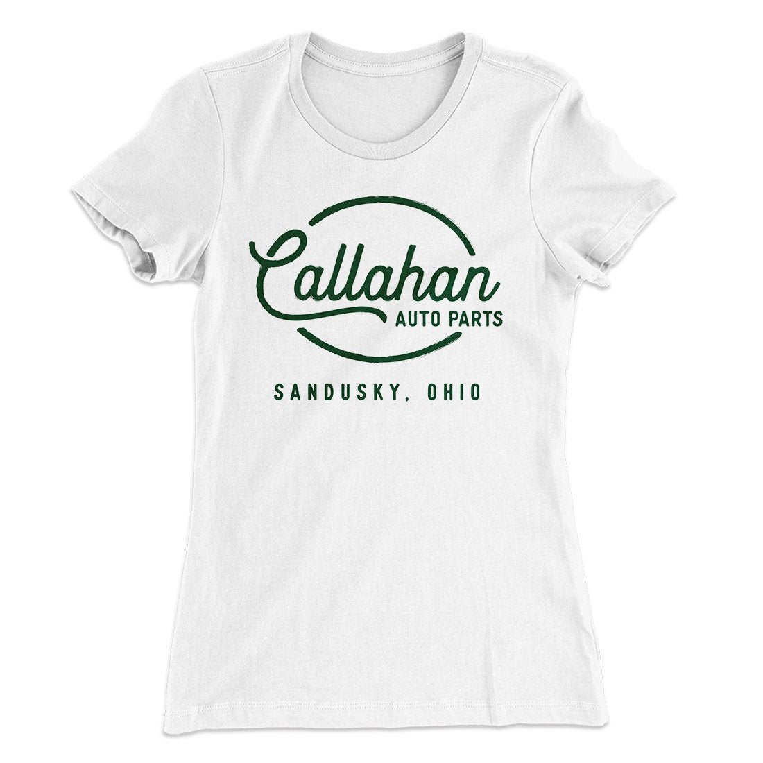 Callahan Auto Parts Women's T-Shirt | Funny Shirt from Famous In Real Life