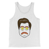 King of Breakfast Men/Unisex Tank Top White | Funny Shirt from Famous In Real Life