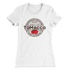 Tomacco Women's T-Shirt White | Funny Shirt from Famous In Real Life