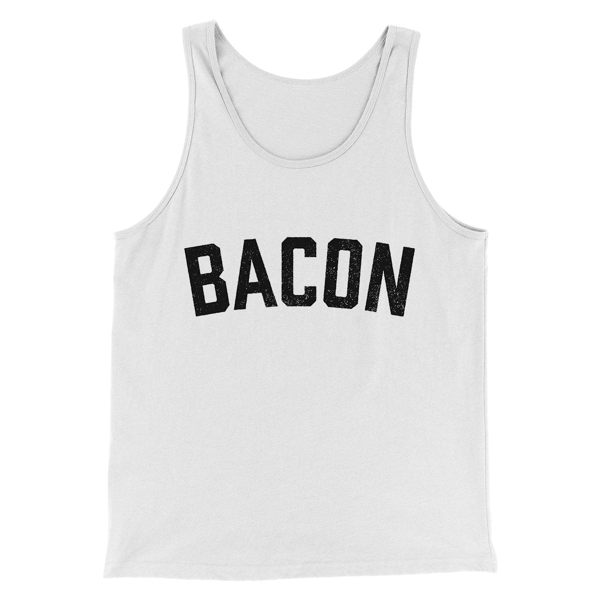 Bacon Men/Unisex Tank Top White | Funny Shirt from Famous In Real Life