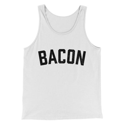 Bacon Men/Unisex Tank Top White | Funny Shirt from Famous In Real Life