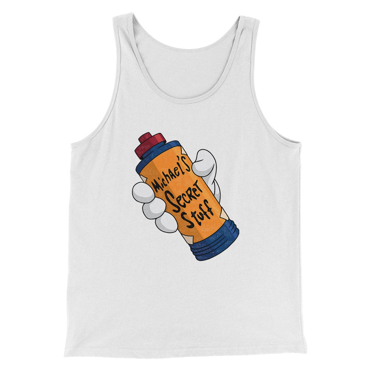 Michael's Secret Stuff Funny Movie Men/Unisex Tank Top | Funny Shirt from Famous In Real Life