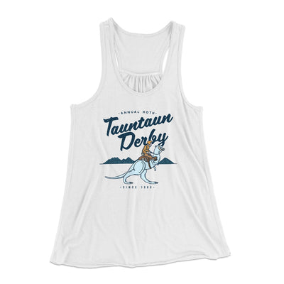 Tauntaun Derby Women's Flowey Tank Top White | Funny Shirt from Famous In Real Life