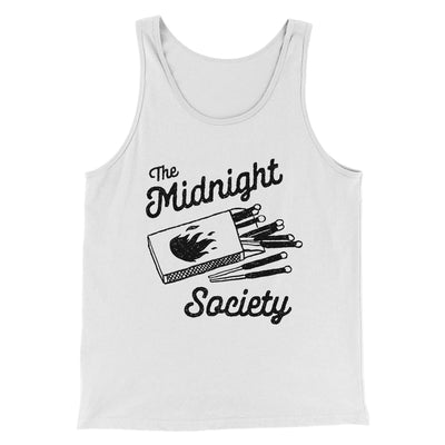 The Midnight Society Funny Movie Men/Unisex Tank Top White/Black | Funny Shirt from Famous In Real Life