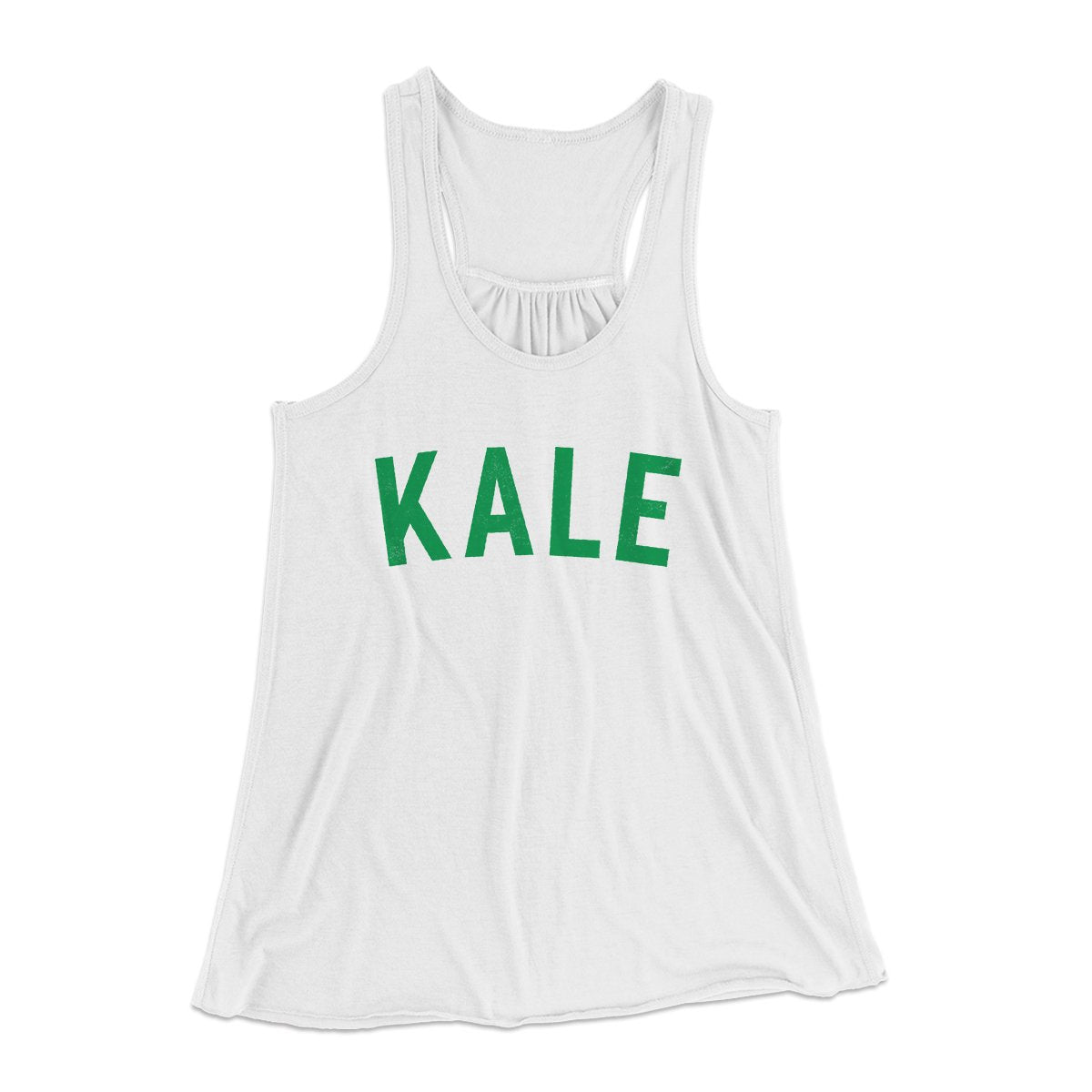 Kale Women's Flowey Tank Top White | Funny Shirt from Famous In Real Life