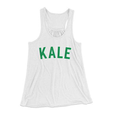 Kale Women's Flowey Tank Top White | Funny Shirt from Famous In Real Life