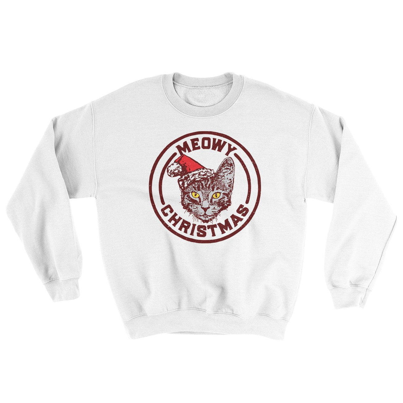 Meowy Christmas Ugly Sweater | Funny Shirt from Famous In Real Life