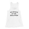 Science Is The Solution Women's Flowey Tank Top White | Funny Shirt from Famous In Real Life