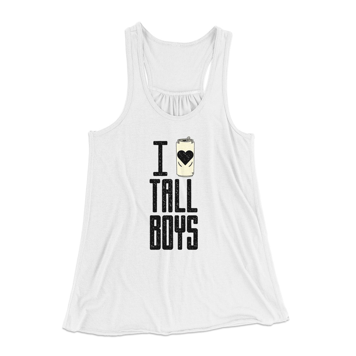 I Love Tall Boys Women's Flowey Tank Top | Funny Shirt from Famous In Real Life