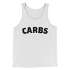 Carbs Men/Unisex Tank Top White | Funny Shirt from Famous In Real Life