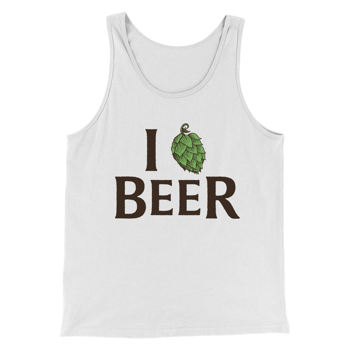 I Hop Craft Beer Men/Unisex Tank Top White/ Black | Funny Shirt from Famous In Real Life
