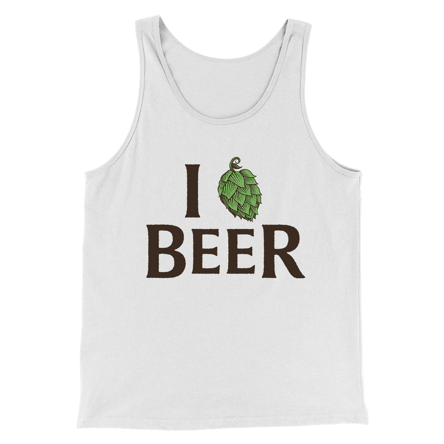 I Hop Craft Beer Men/Unisex Tank Top White/ Black | Funny Shirt from Famous In Real Life