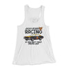 Ricky Bobby Racing Women's Flowey Tank Top White | Funny Shirt from Famous In Real Life