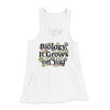 Biology: It Grows On You Women's Flowey Tank Top White | Funny Shirt from Famous In Real Life