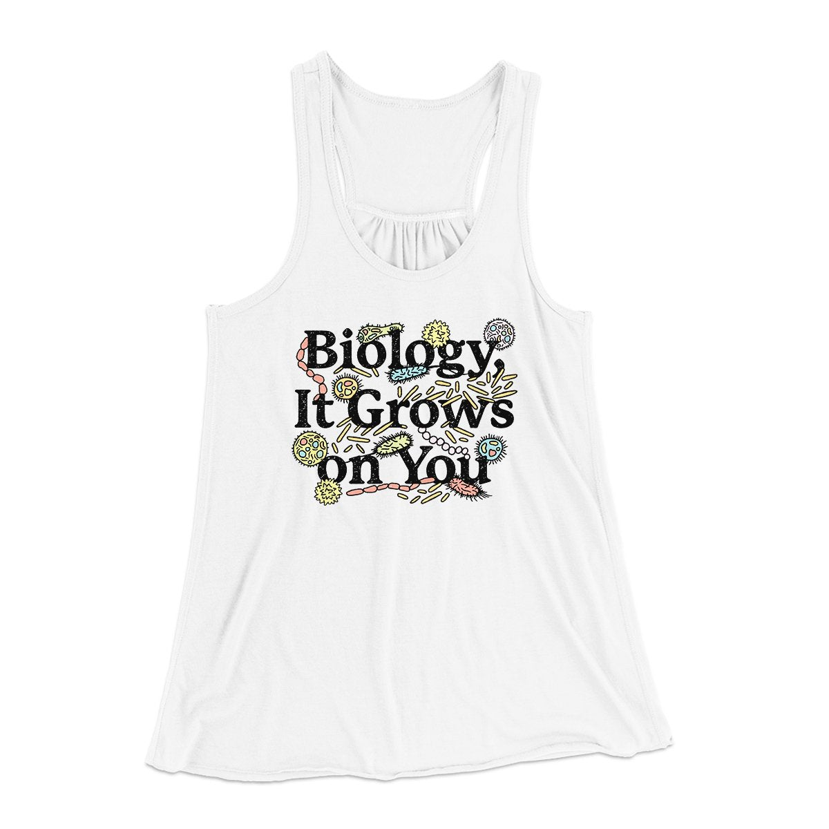 Biology: It Grows On You Women's Flowey Tank Top | Funny Shirt from Famous In Real Life
