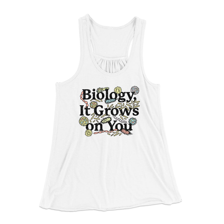 Biology: It Grows On You Women's Flowey Tank Top | Funny Shirt from Famous In Real Life