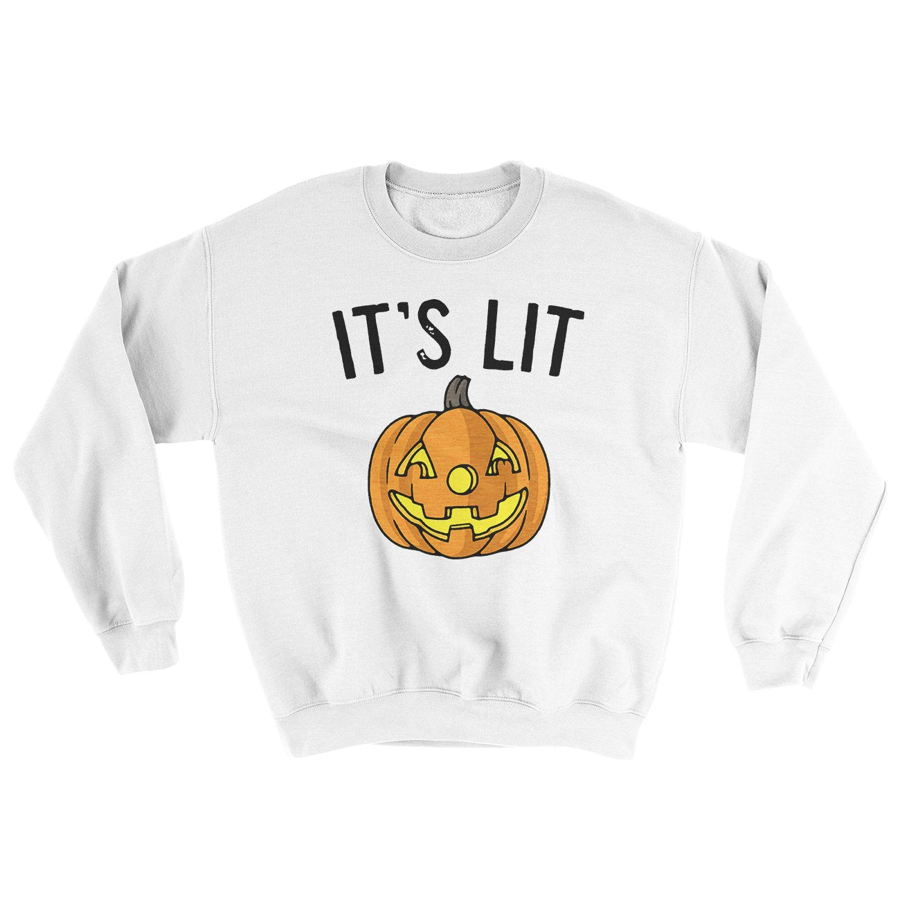 It's Lit Jack-O-Lantern Ugly Sweater | Funny Shirt from Famous In Real Life